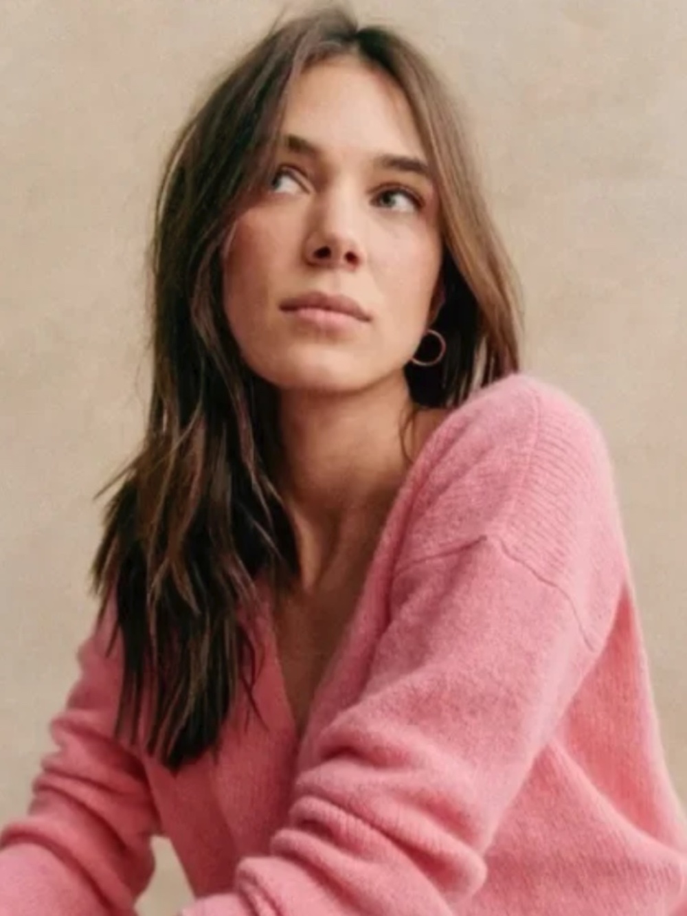 Sézane Barry Cardigan, Size XS, in Candy Pink - Picture 8 of 9